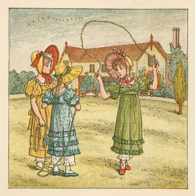 Dívky přeskakování od Kate Greenaway
