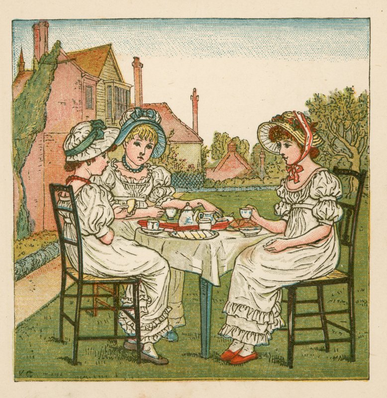 Čaj na zahradě od Kate Greenaway