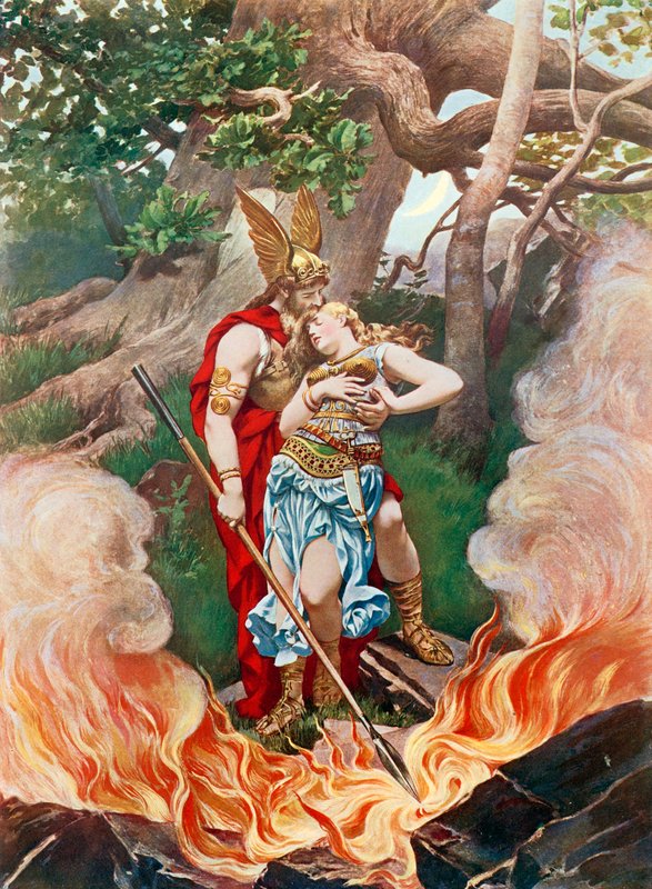 Valkýra, scéna III. dějství ii od Konrad Dielitz