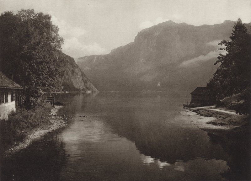Altausseer See (černobílá fotografie) od Kurt Hielscher