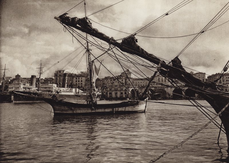 Itálie: Civitavecchia (černobílá fotografie) od Kurt Hielscher