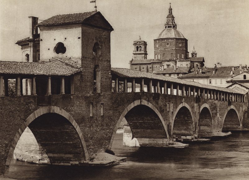 Itálie: Pavia (černobílá fotografie) od Kurt Hielscher