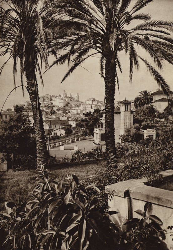 Itálie: Porto Maurizio, Riviera (č/b foto) od Kurt Hielscher