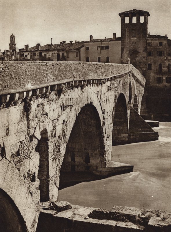 Itálie: Verona (černobílá fotografie) od Kurt Hielscher