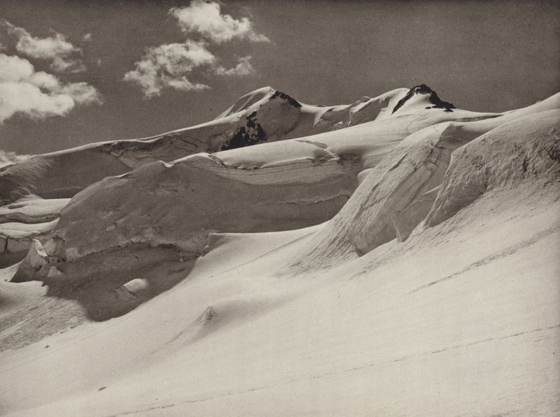 Wildspitze ze západu (čb foto) od Kurt Hielscher