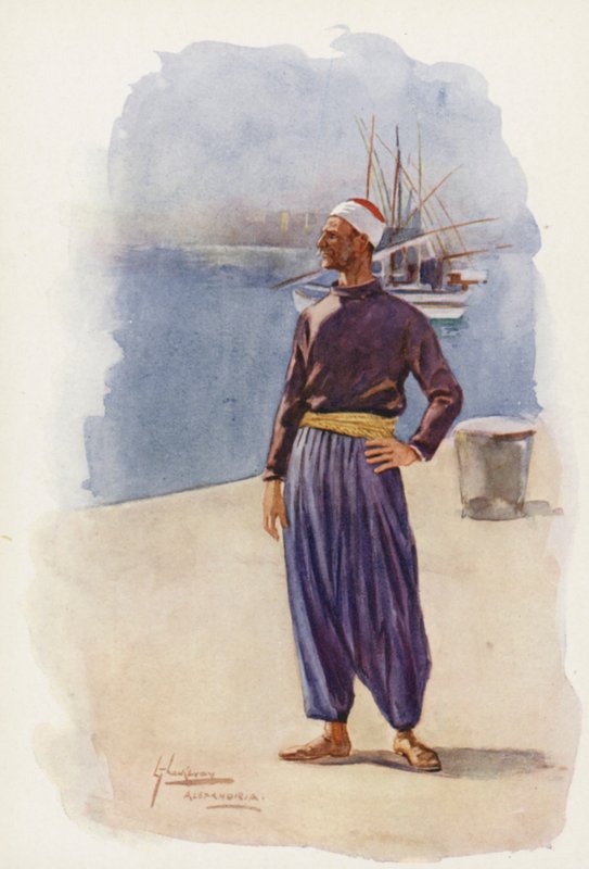 Lidé Egypta: (barevná litografie) od Lance Thackeray