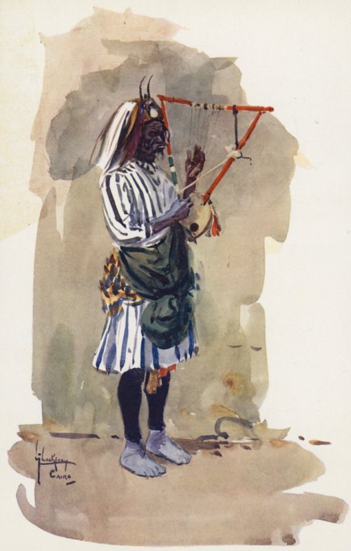 Lidé Egypta: (barevná litografie) od Lance Thackeray
