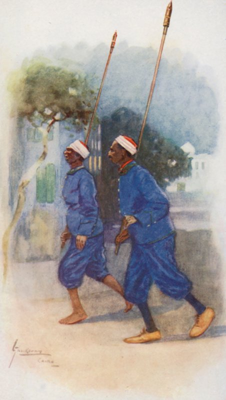 Lidé Egypta: (barevná litografie) od Lance Thackeray
