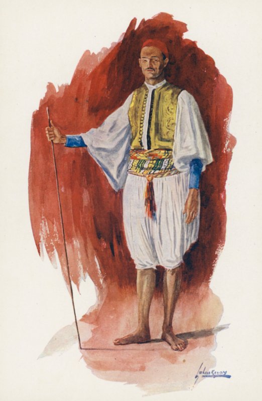 Lidé Egypta: (barevná litografie) od Lance Thackeray