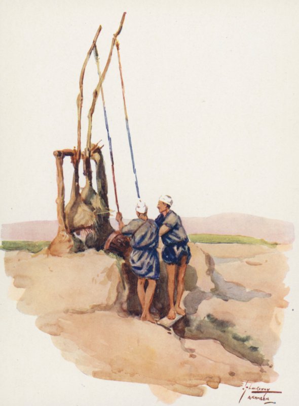 Lidé Egypta: (barevná litografie) od Lance Thackeray