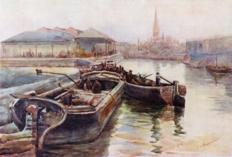 St Mary Redcliffe, z Princes Wharf od Laura Annie Happerfield