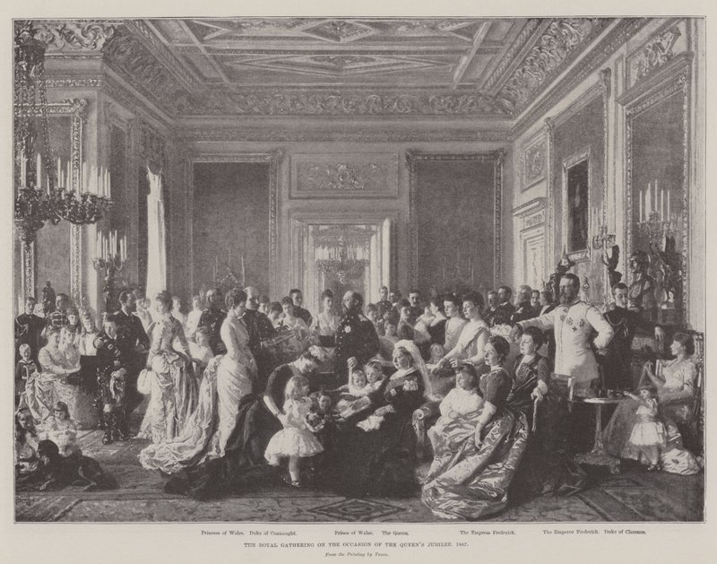 Královské shromáždění u příležitosti královnina jubilea, 1887 od Laurits Regner Tuxen