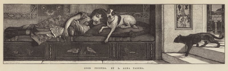 Dobří přátelé od Lawrence Alma Tadema