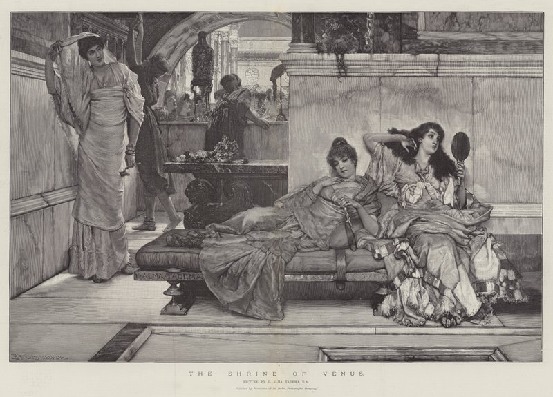 Svatyně Venuše od Lawrence Alma Tadema