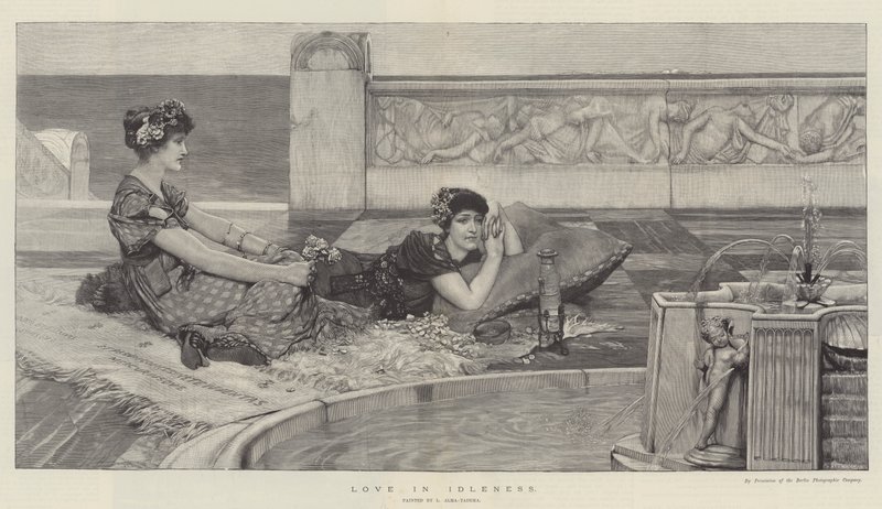 Láska v nečinnosti od Lawrence Alma Tadema