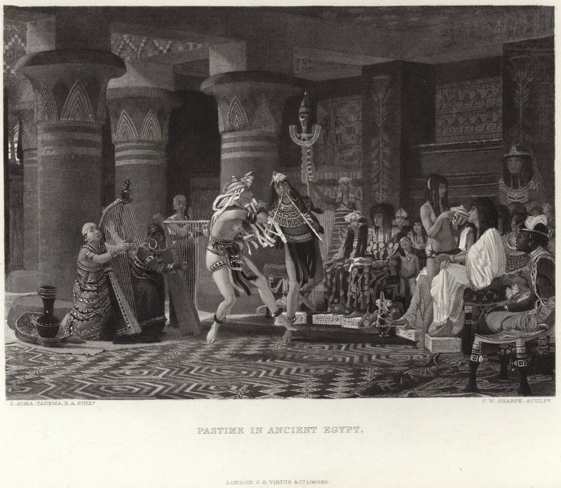 Zábava ve starověkém Egyptě od Lawrence Alma Tadema