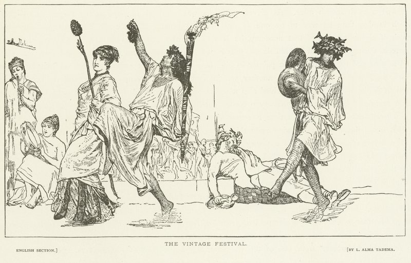 Vintage Festival (hlubotisk) od Lawrence Alma Tadema
