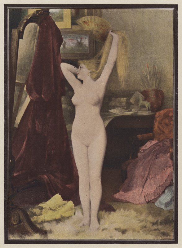 Model (barva lito) od Leon Auguste Cesar Hodebert