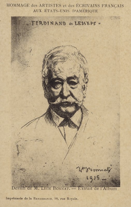 Ferdinand de Lesseps (1805-1894), francouzský podnikatel a stavitel kanálů od Leon Joseph Florentin Bonnat