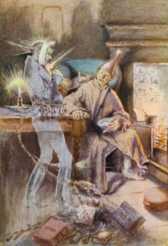 Ilustrace pro Vánoční koledu od Leonard Skeats