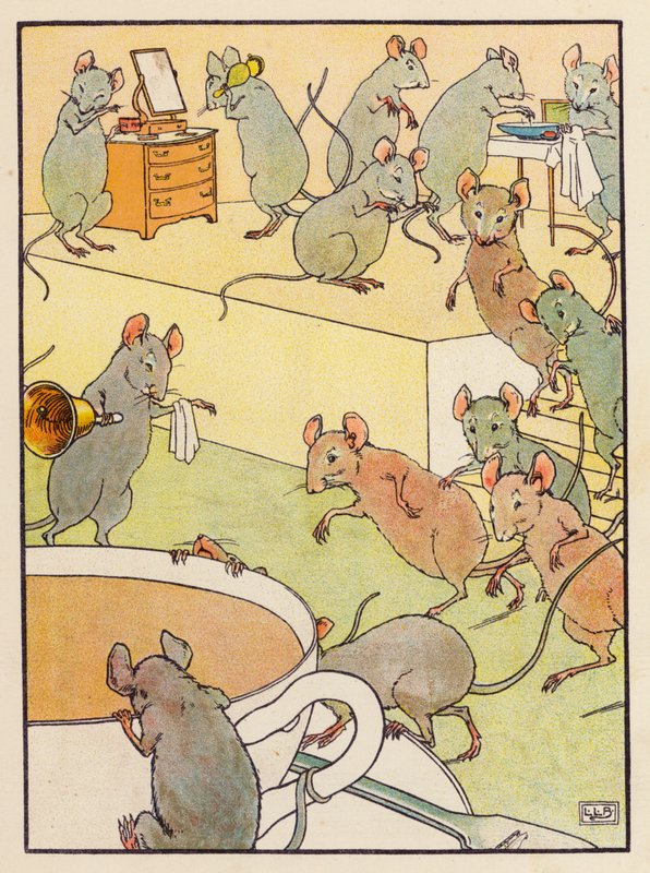 Calico Pie (barevná litografie) od Leonard Leslie Brooke