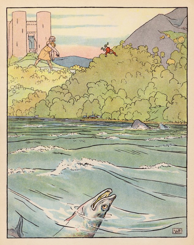 Ilustrace k filmu Tom Thumb (barevná litografie) od Leonard Leslie Brooke