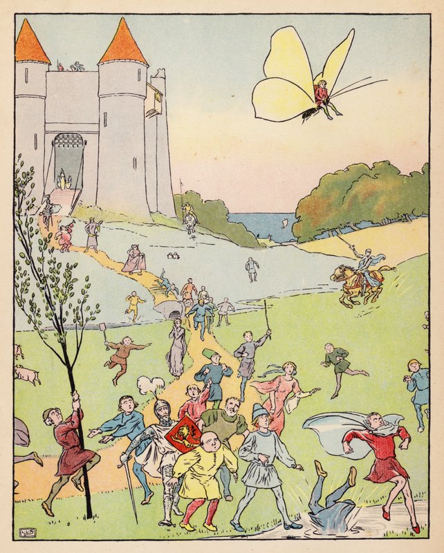 Ilustrace k filmu Tom Thumb (barevná litografie) od Leonard Leslie Brooke