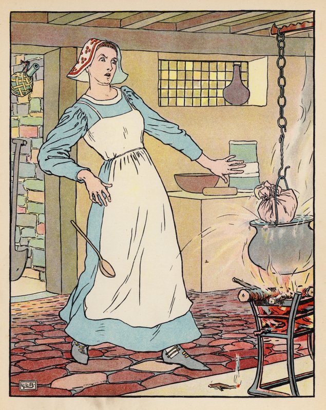 Ilustrace k filmu Tom Thumb (barevná litografie) od Leonard Leslie Brooke