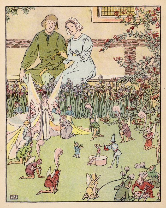 Ilustrace k filmu Tom Thumb (barevná litografie) od Leonard Leslie Brooke