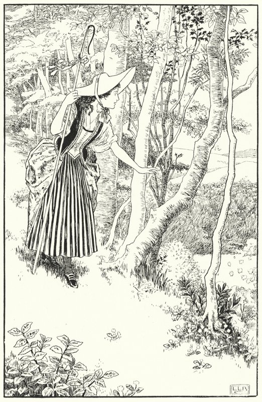 Little Bo-Peep (rytina) od Leonard Leslie Brooke