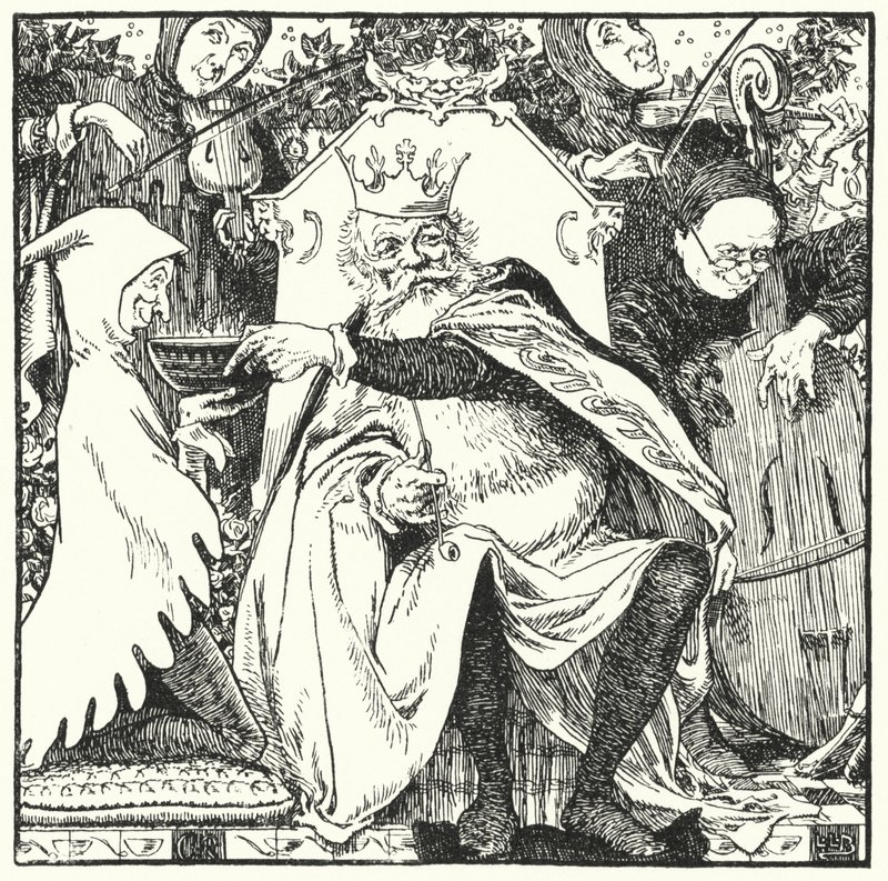 Old King Cole (rytina) od Leonard Leslie Brooke