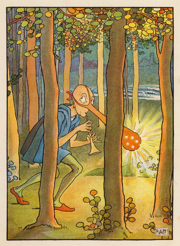 Dong se světélkujícím nosem (barevná litografie) od Leonard Leslie Brooke