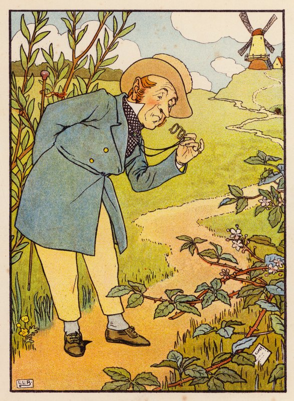 Nová roucha (barevná litografie) od Leonard Leslie Brooke