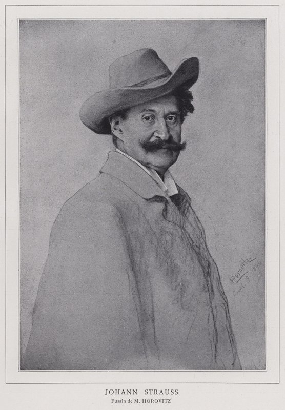Johann Strauss mladší, rakouský skladatel od Leopold Horovitz
