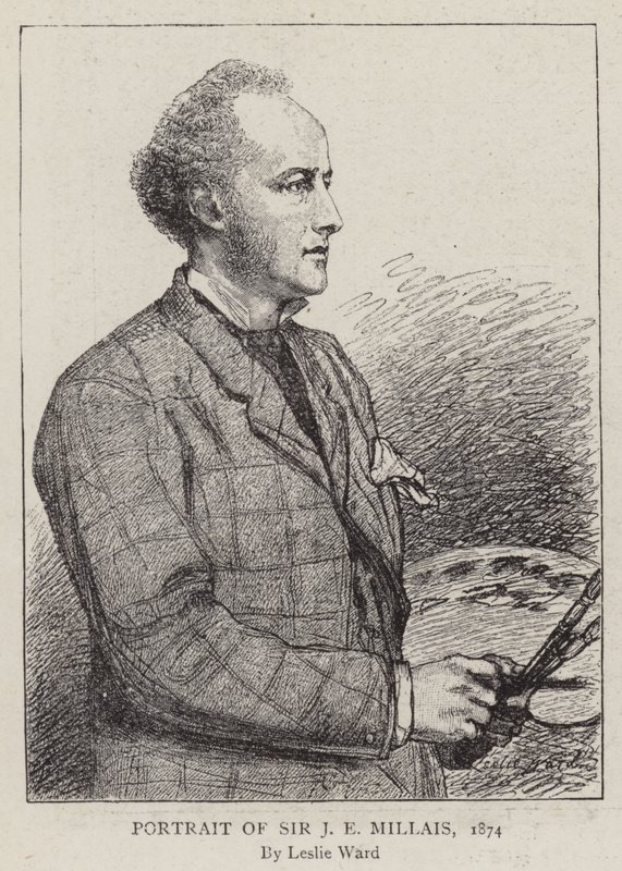 Portrét sira J E Millaise, 1874 od Leslie Matthew Ward