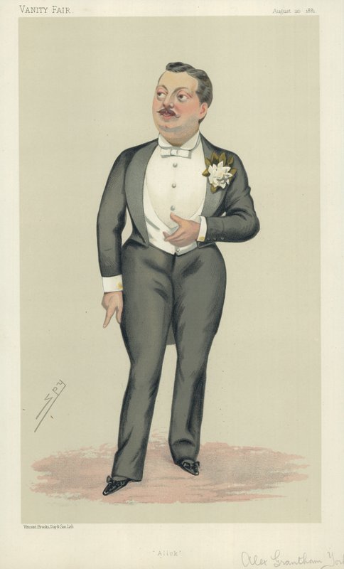 Alexander Grantham Yorke, Alick, 20. srpna 1881, karikatura Vanity Fair od Leslie Matthew Ward