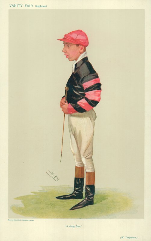 Arthur Templeman, Vycházející hvězda, 7. listopadu 1906, karikatura Vanity Fair od Leslie Matthew Ward