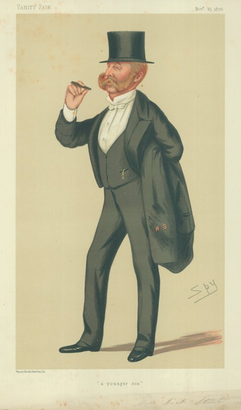 Plukovník Charles Napier Sturt, Mladší syn, 25. listopadu 1876, karikatura Vanity Fair od Leslie Matthew Ward