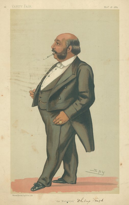 HH The Maharahah Duleep Singh GCSI, The Maharajah, 18. listopadu 1882, karikatura Vanity Fair od Leslie Matthew Ward