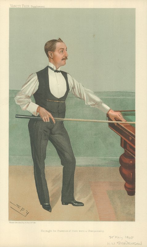 Harry W Stevenson, Mohl by být šampionem, kdyby existovalo mistrovství, 25. května 1905, karikatura Vanity Fair od Leslie Matthew Ward