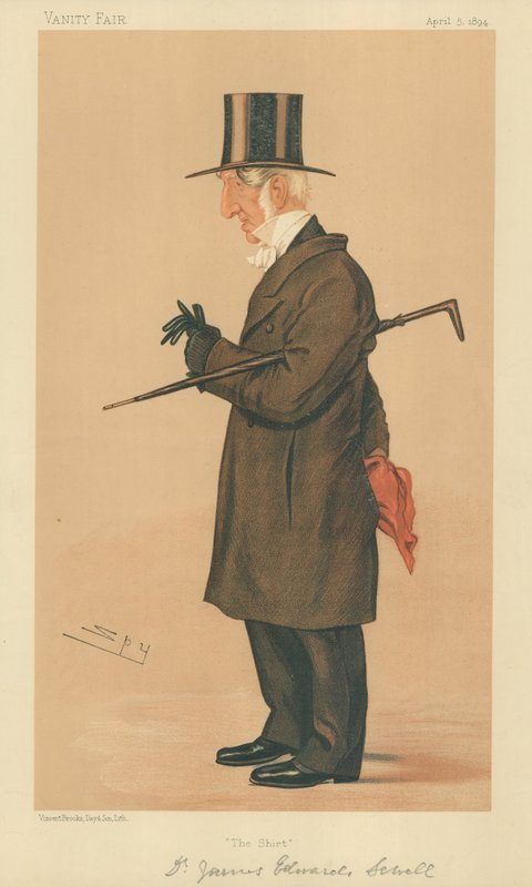 James E Warden Sewell z New College Oxford, Košile, 5. dubna 1894, karikatura Vanity Fair od Leslie Matthew Ward