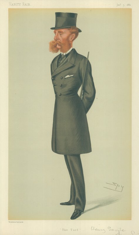 Lord Dorchester, Turf, 24. března 1877, karikatura Vanity Fair od Leslie Matthew Ward