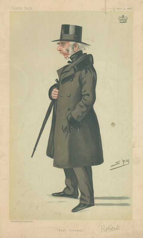 Lord Robartes, East Cornwall, 4. února 1882, karikatura Vanity Fair od Leslie Matthew Ward