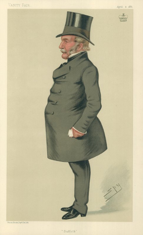 Lord Waveney, Suffolk, 2. dubna 1881, karikatura Vanity Fair od Leslie Matthew Ward