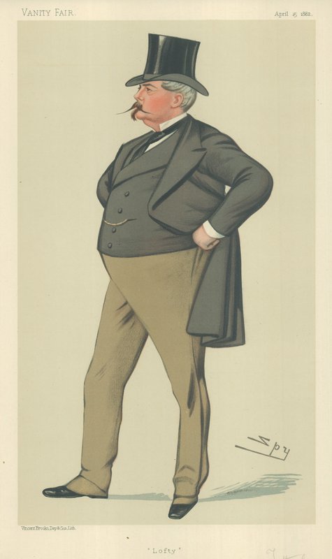 Pan Arthur Loftus Tottenham, Lofty, 15. dubna 1882, karikatura Vanity Fair od Leslie Matthew Ward