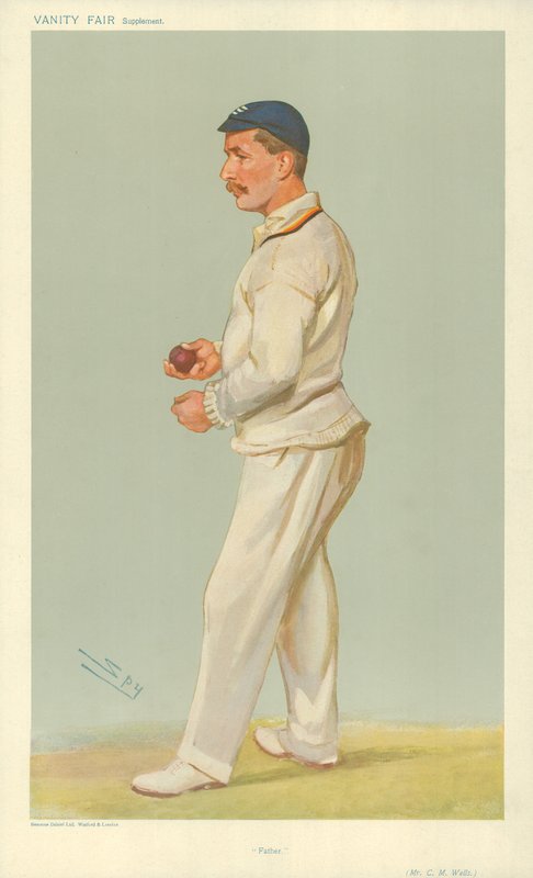 Pan CM Wells, otec, 10. července 1907, karikatura Vanity Fair od Leslie Matthew Ward
