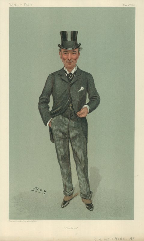 Pan Charles Algernon Whitmore, Chelsea, 16. května 1901, karikatura Vanity Fair od Leslie Matthew Ward