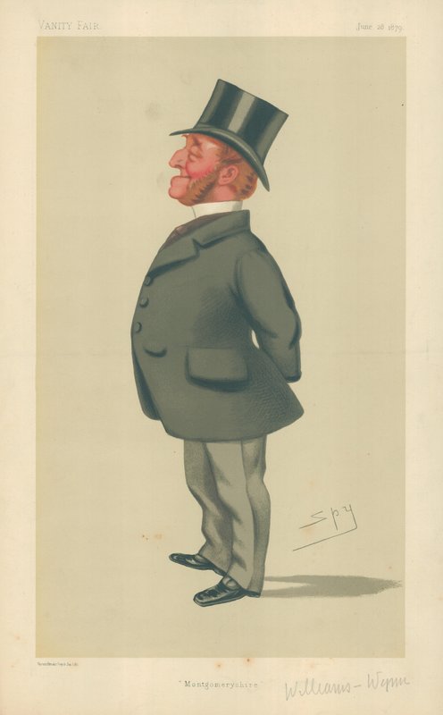 Pan Charles Watkin Williams-Wynn, Montgomeryshire, 28. června 1879, karikatura Vanity Fair od Leslie Matthew Ward