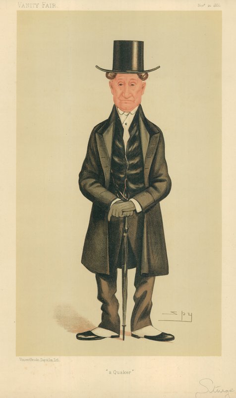 Pan E Sturge, Quaker, 20. listopadu 1886, karikatura Vanity Fair od Leslie Matthew Ward