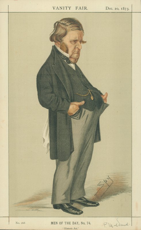 Pan Edward Matthew Ward, Historické umění, 20. prosince 1873, karikatura Vanity Fair od Leslie Matthew Ward